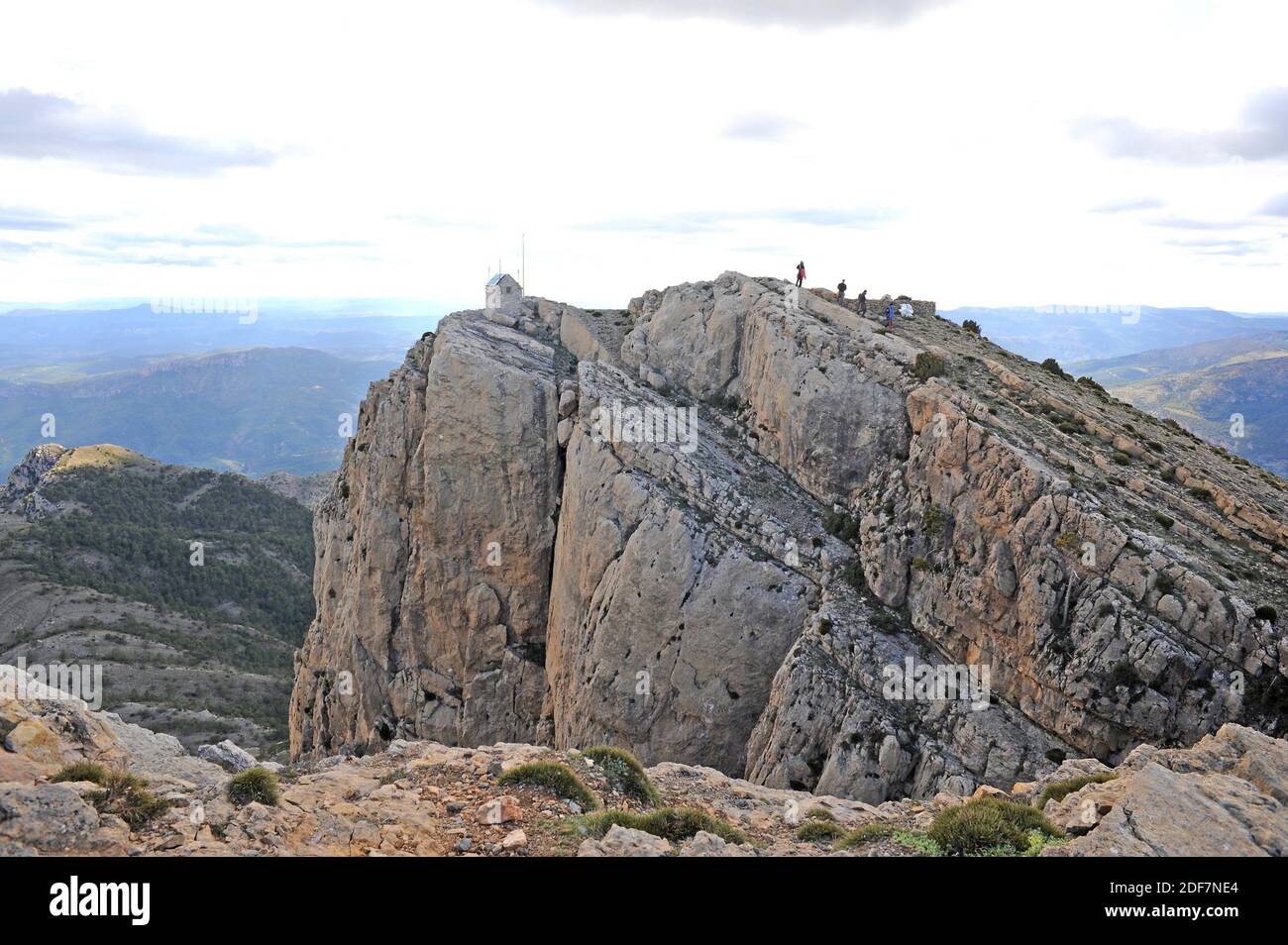 Penyagolosa Natural Park, summit. Sistema Iberico, Castellon, Comunidad Valenciana, Spain. Stock Photo