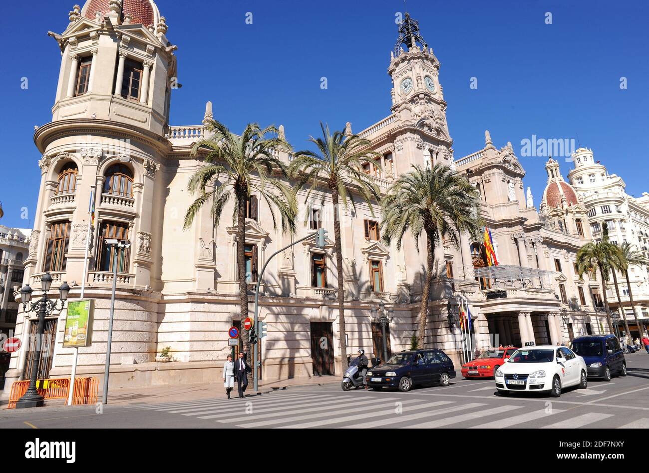 Valencia, city hall. Comunidad Valenciana, Spain. Stock Photo