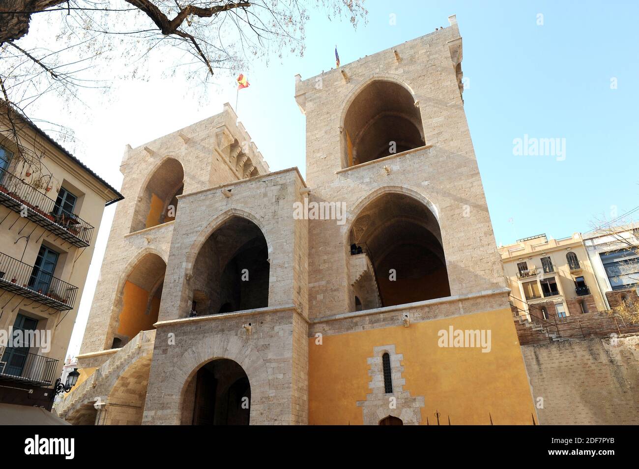Valencia, Torres de Quart (15th century). Comunidad Valenciana, Spain. Stock Photo