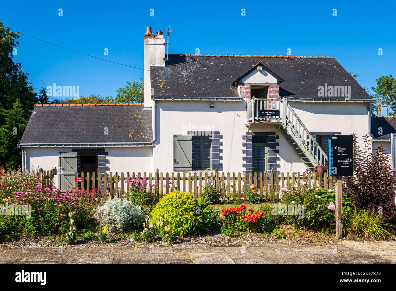 France, LoireAtlantique, Heric, Canal from Nantes to Brest, Pas d'H