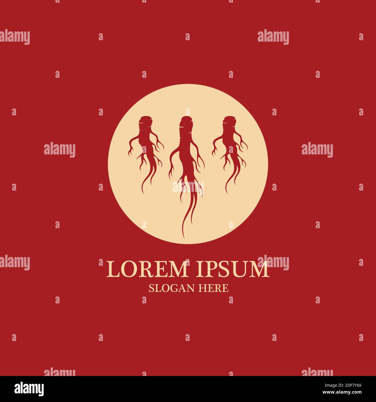 Ginseng icon illustration design vector Stock Vector