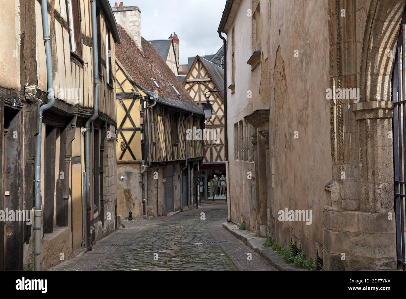 Street of Hotel Lallemant, Bourges, Cher department, Province of Berry