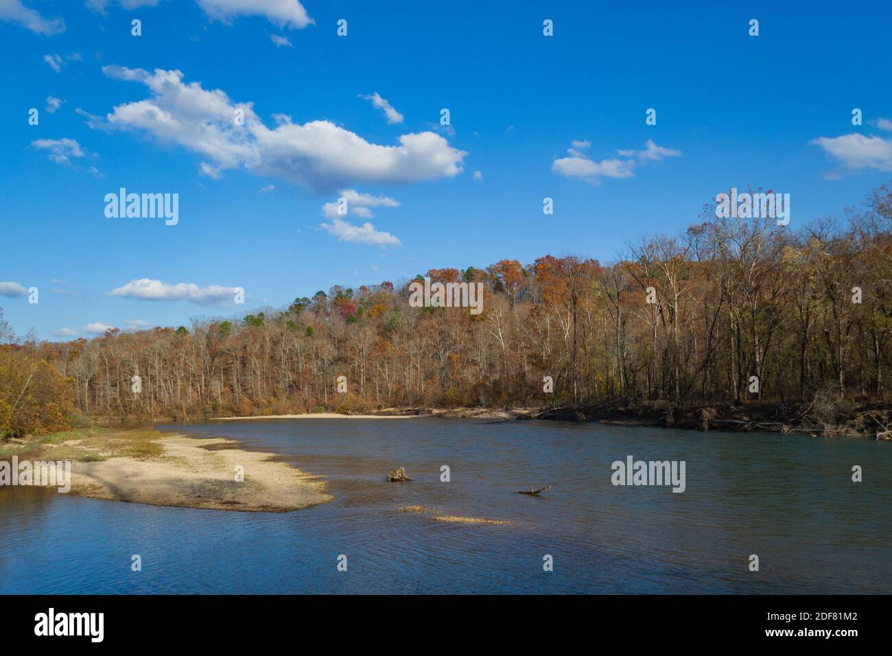 Current River Gravel bar at Gooseneck Campground Stock Photo - Alamy