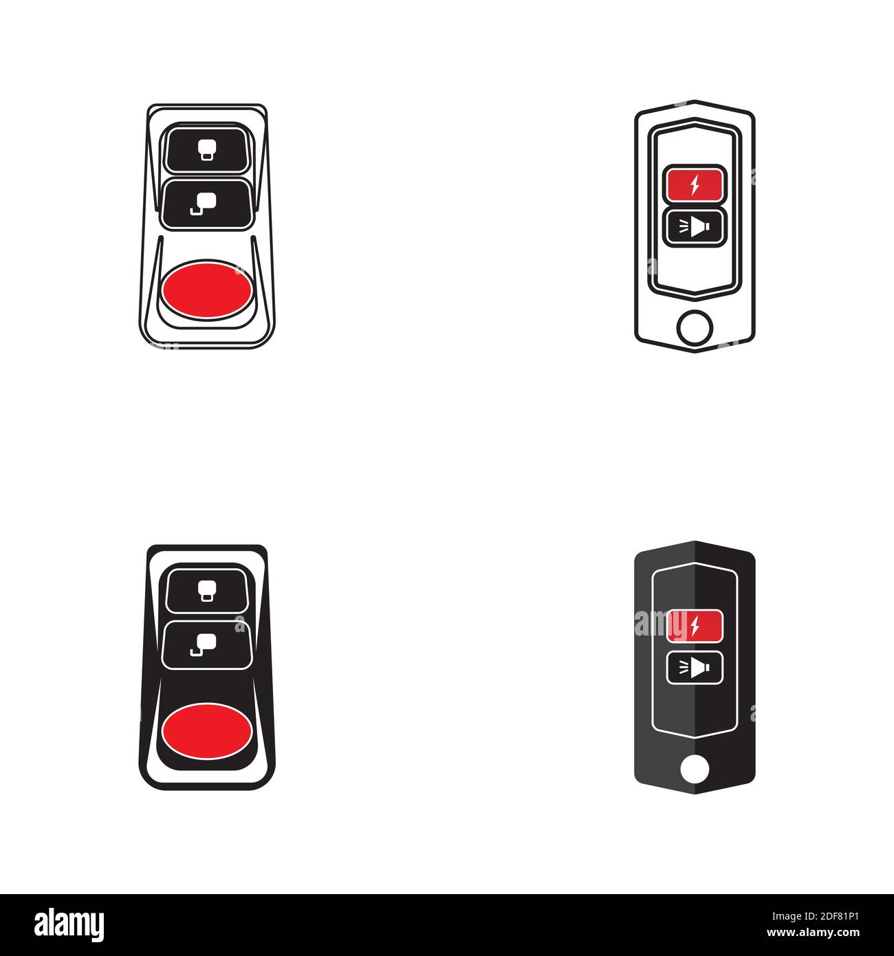 Smart key system vector illustration template design Stock Vector