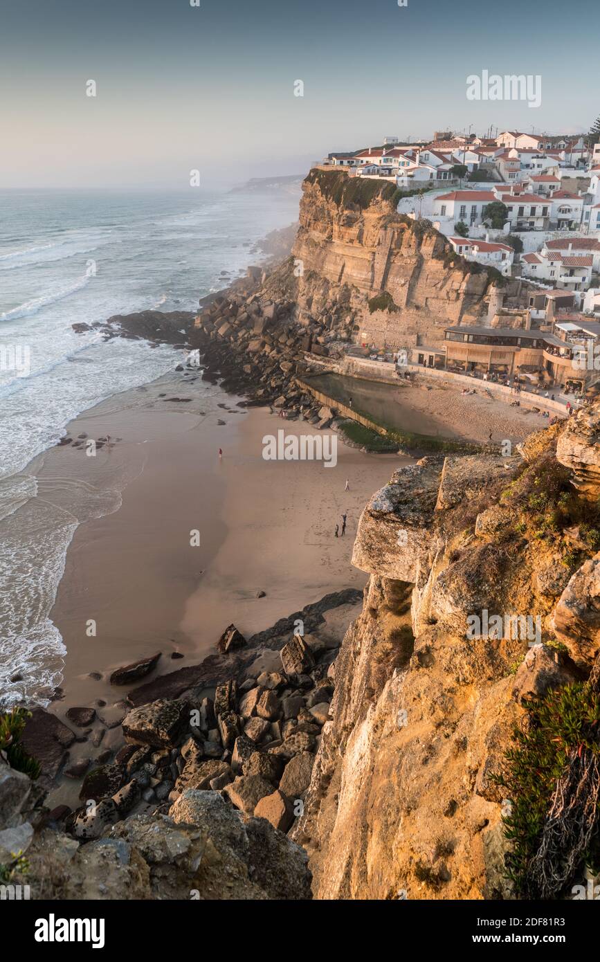 Aerial view of the Azenhas do Mar, Portugal, Europe Stock Photo Alamy