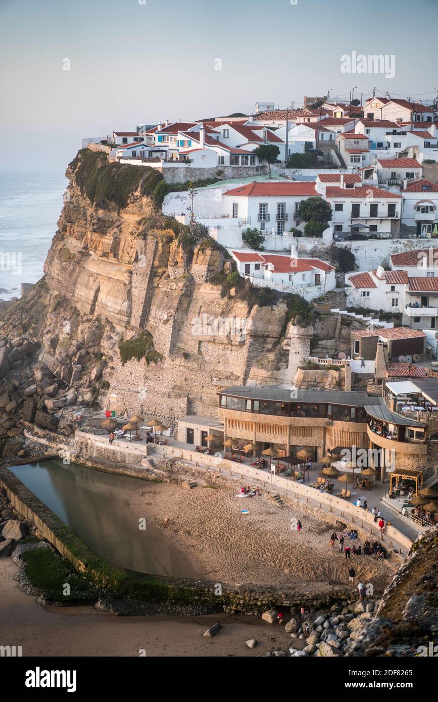 Aerial view of the Azenhas do Mar, Portugal, Europe Stock Photo Alamy