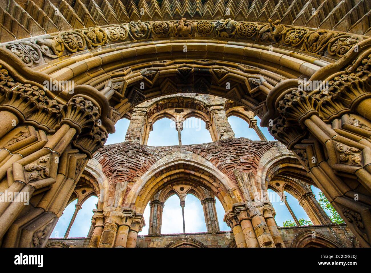 Jedburgh Abbey, a ruined Augustinian abbey, Jedburgh, is one of the