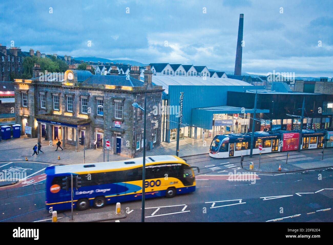 Haymarket railway station, train station, Old town, Edinburgh, Scotland, United Kingdom, Europe. Stock Photo