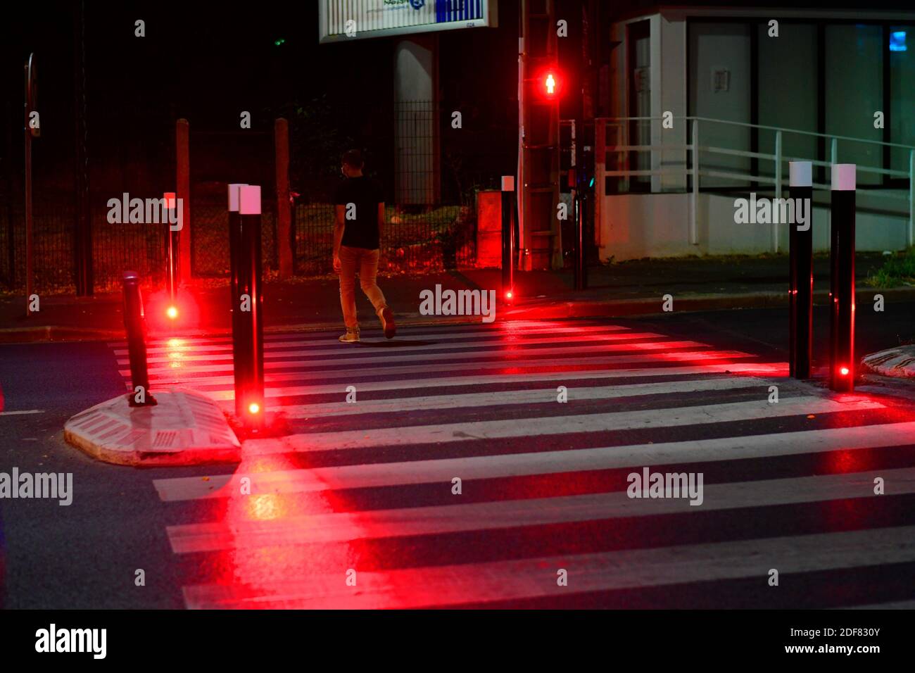 LED street lighting in Sartrouville, Yvelines , France Stock Photo Alamy