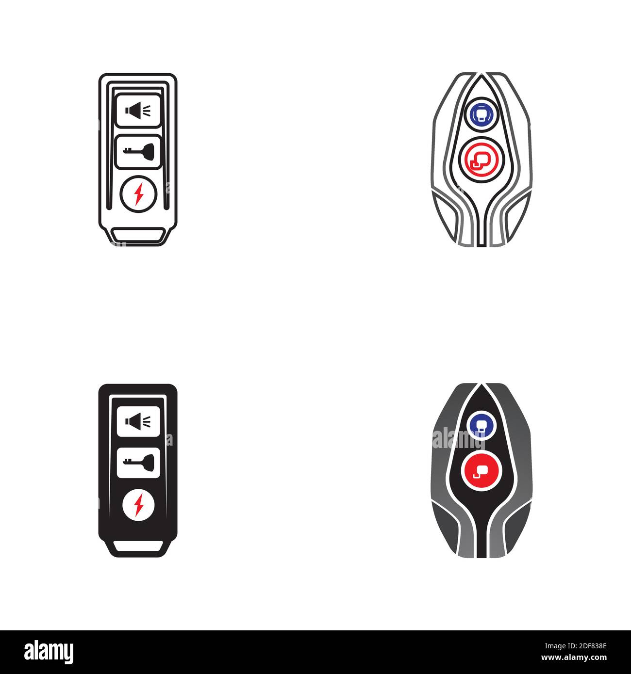 smartkey lock symbol logo icon vector Stock Vector