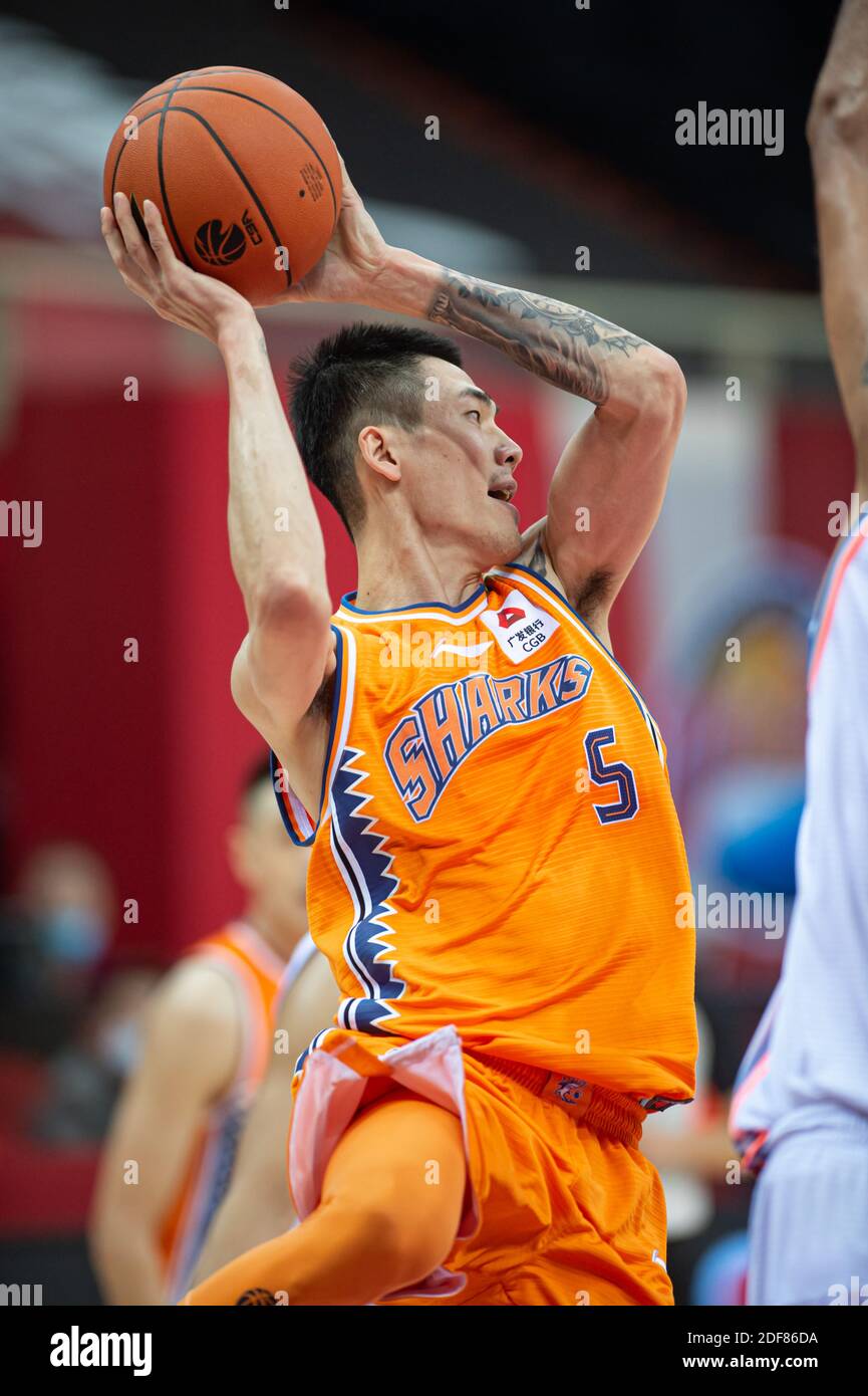 Dong hanlin of Shanghai Sharks in action during the 2017/2018 CBA