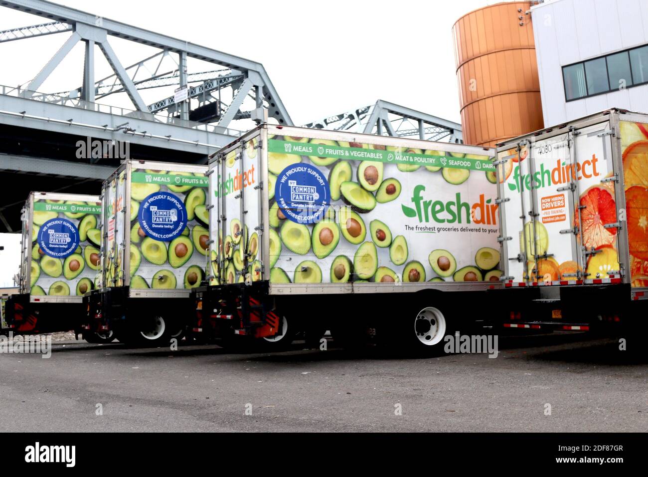 Fresh Direct online grocery delivery services, New York, NY USA Stock