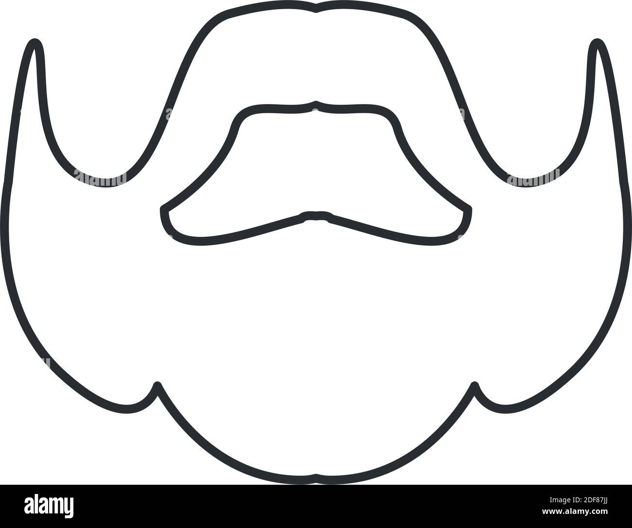 beard of man design, hipster and gentleman theme Vector illustration ...