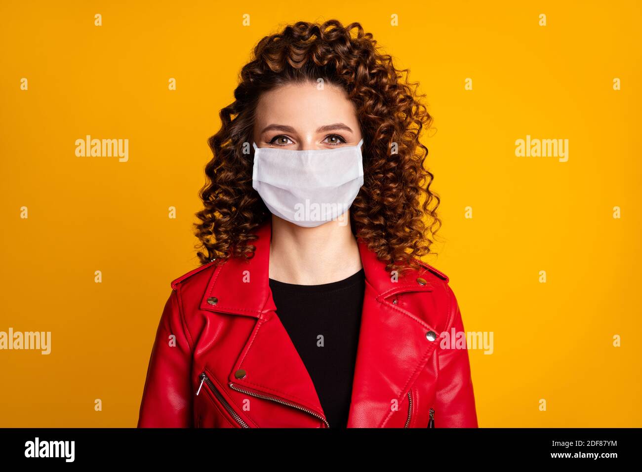 Woman wearing leather mask hi-res stock photography and images - Alamy