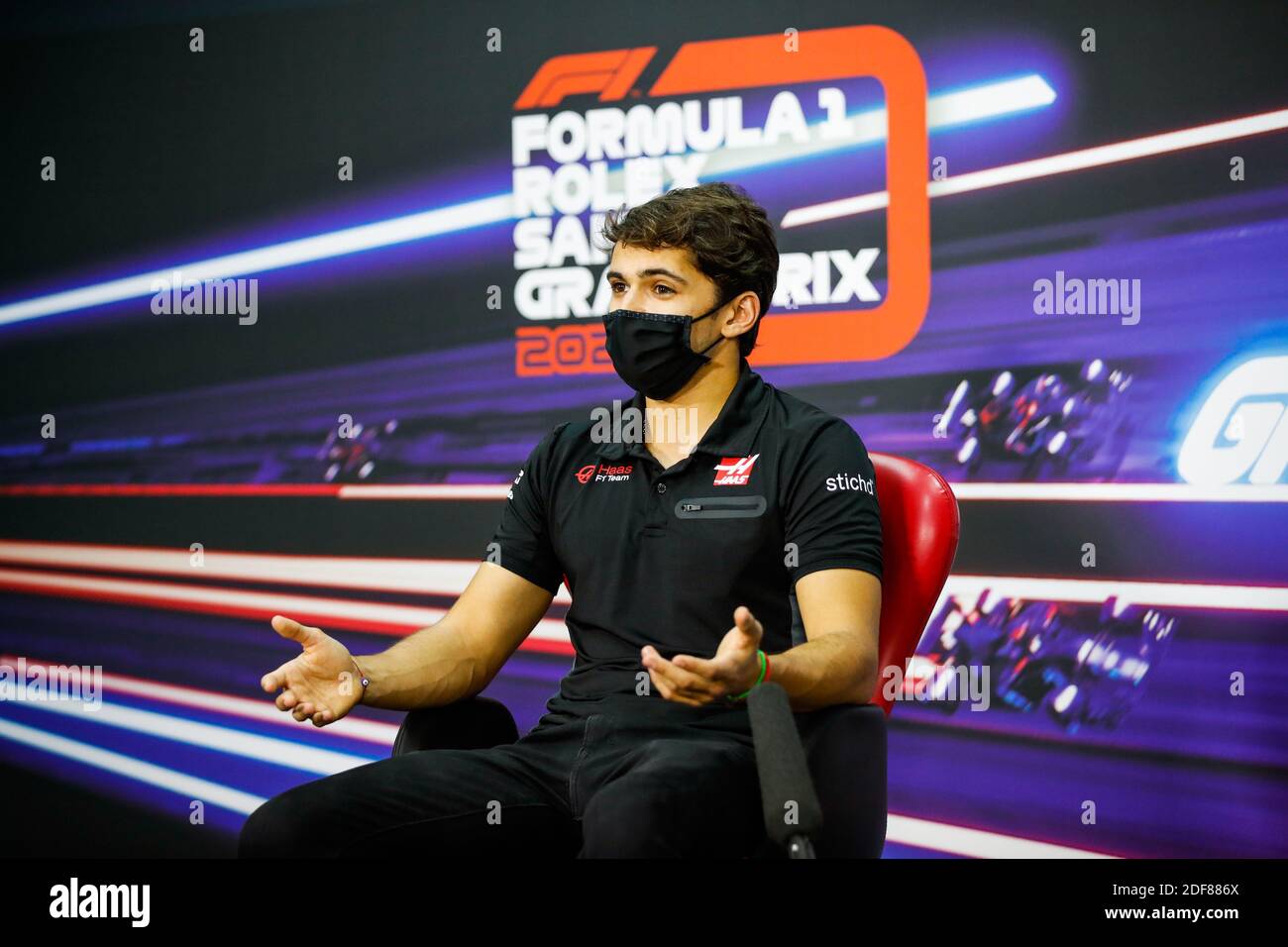 Sakhir, Bahrain. 3rd Dec 2020. FITTIPALDI Pietro (bra), Reserve Driver of Haas F1 Team, portrait, press conference during the Formula 1 Rolex Sakhir Grand Prix 2020, from December 4 to 6, 2020 on the Bahrain International Circuit, in Sakhir, Bahrain - Photo Florent Gooden / DPPI / LM Credit: Paola Benini/Alamy Live News Stock Photo