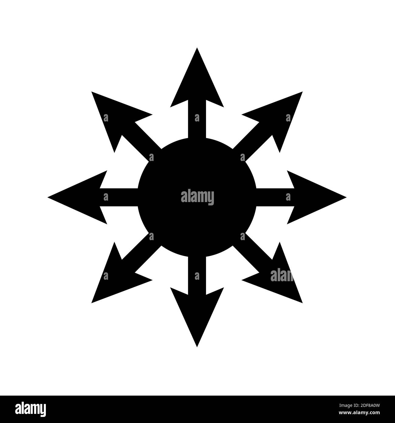 Symbol Of Chaos Icon Stock Photo Alamy