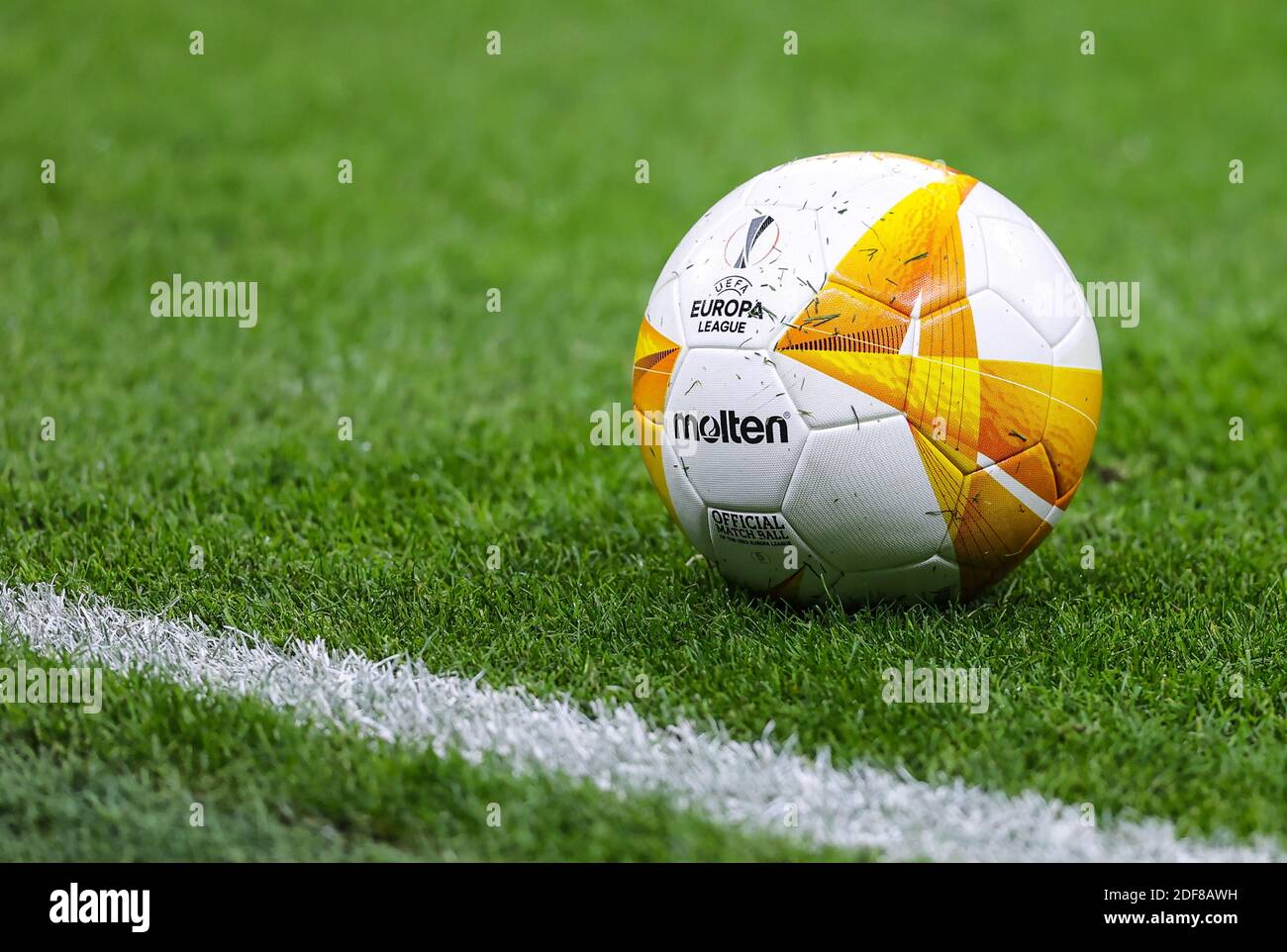 The official Molten Europa League match ball before the UEFA Europa League  Group H match at The San Siro Stadium, Milan Stock Photo - Alamy