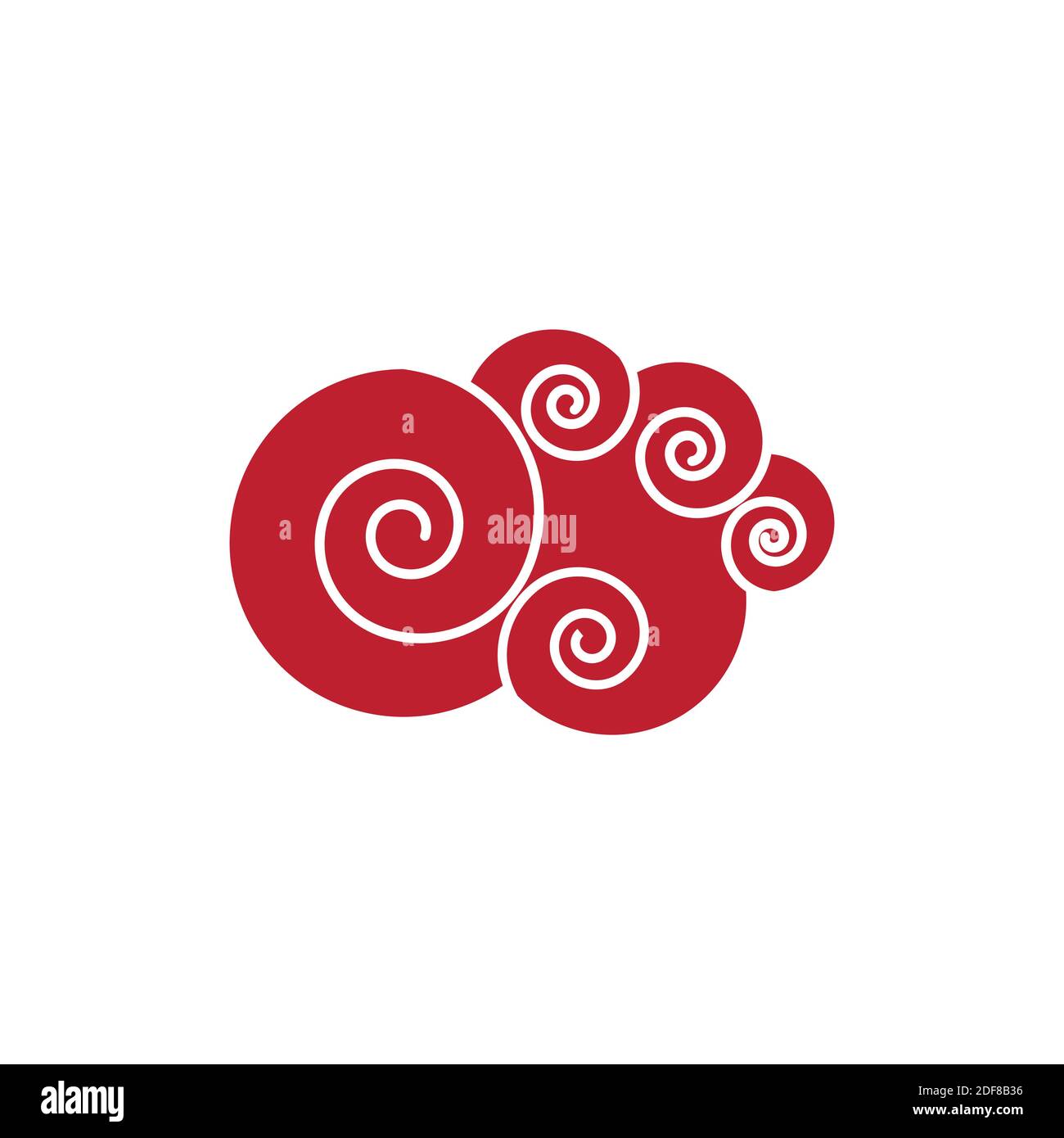 Chinese Cloud template vector icon illustration design Stock Vector