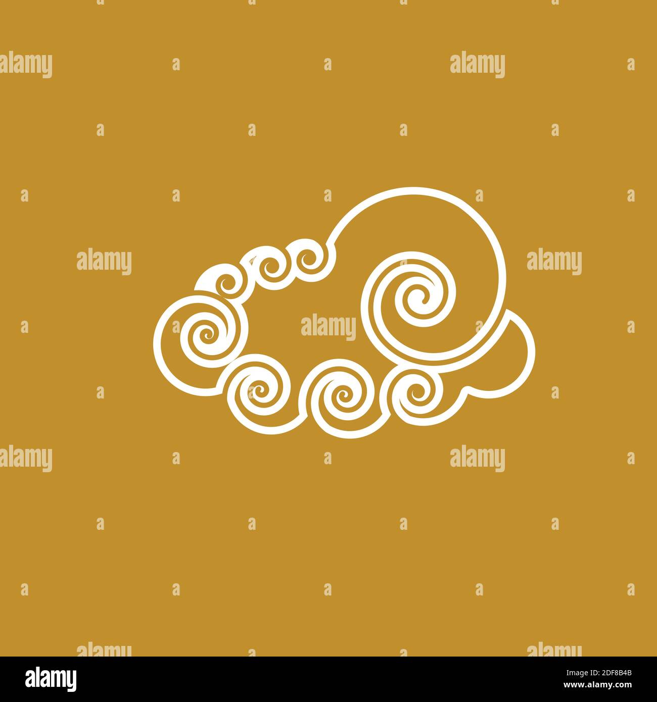 Chinese Cloud template vector icon illustration design Stock Vector