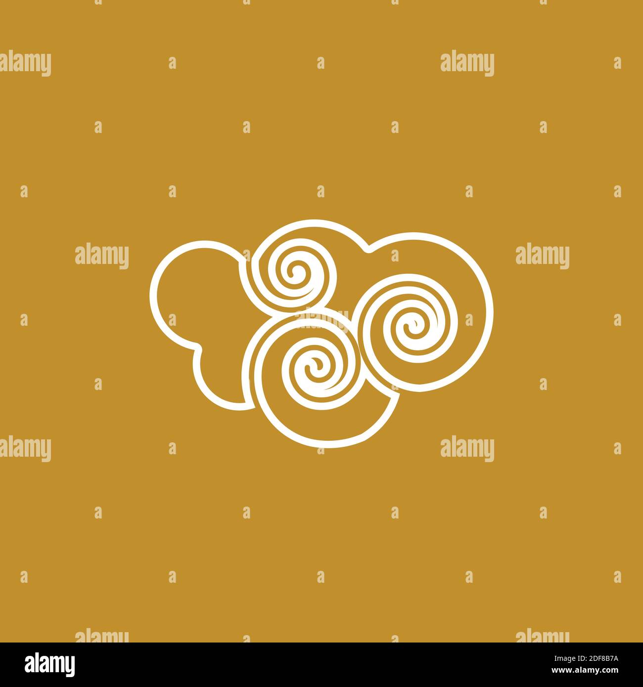 Chinese Cloud template vector icon illustration design Stock Vector