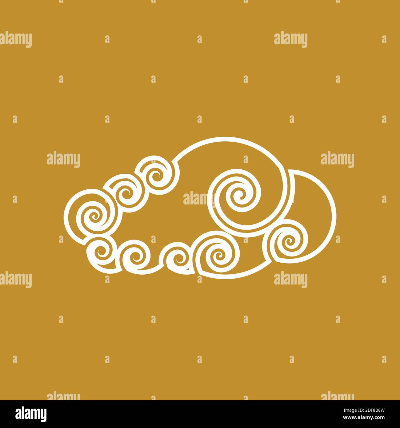 Chinese Cloud template vector icon illustration design Stock Vector