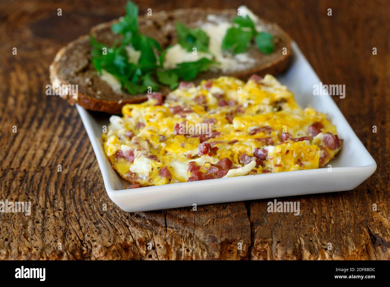 Scramble eggs on white hi-res stock photography and images - Alamy