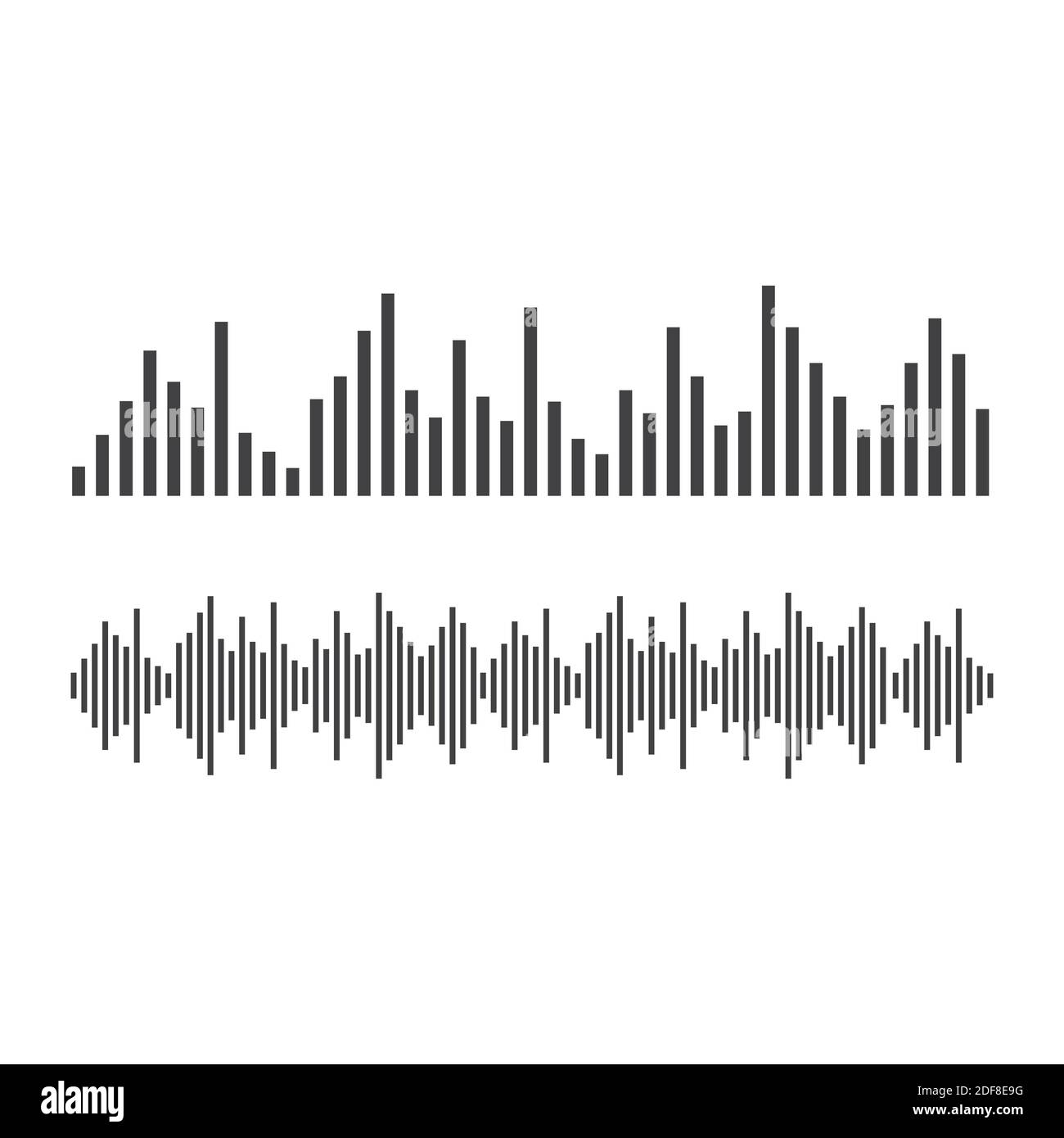 Sound waves vector illustration design template Stock Vector Image ...