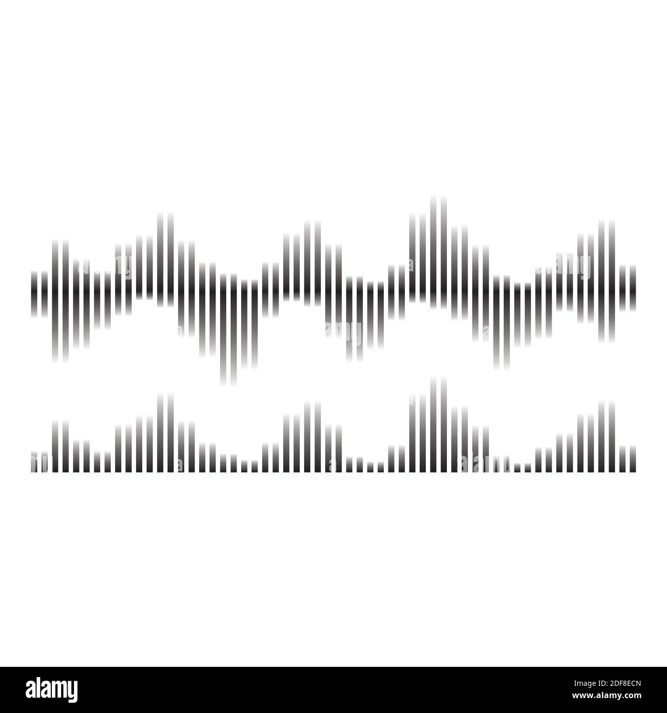 Sound waves vector illustration design template Stock Vector Image ...