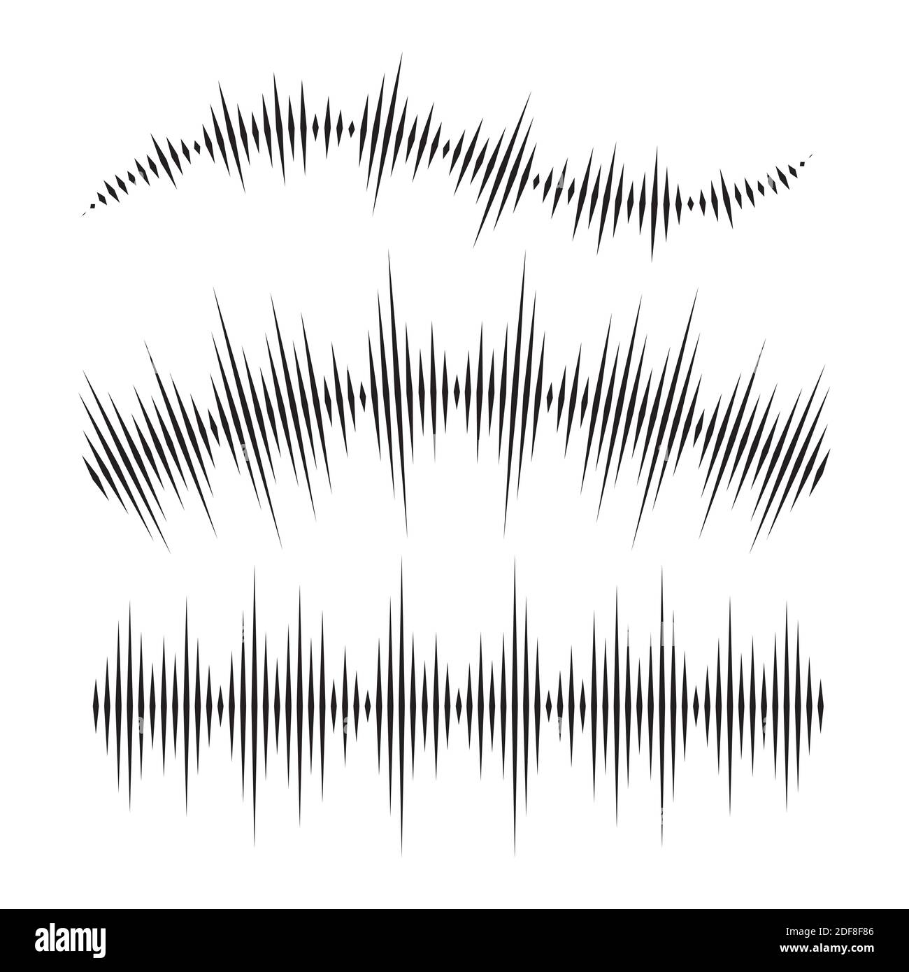 Sound waves vector illustration design template Stock Vector Image ...