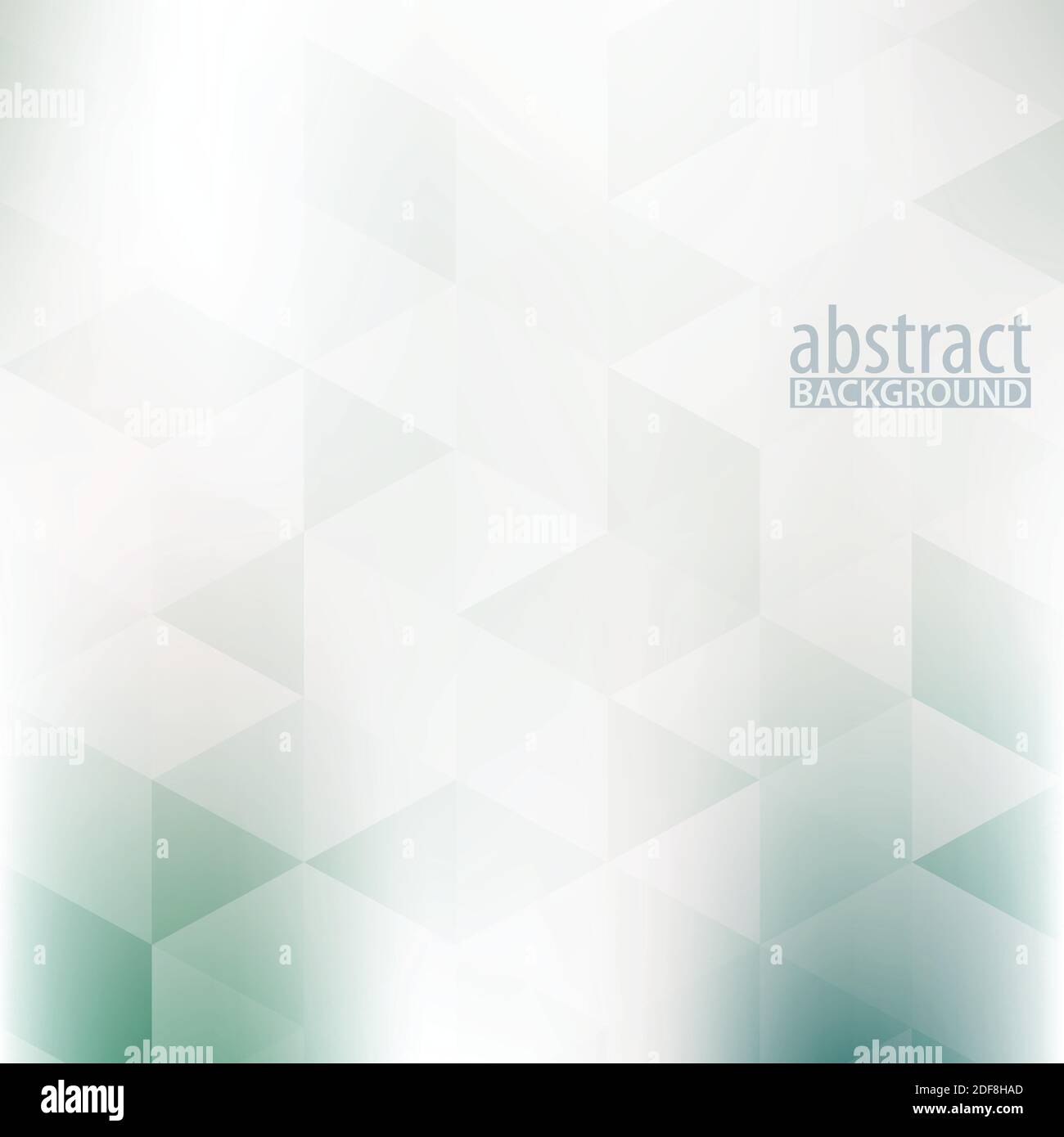 Abstract pale green and grey background textured by triangles. Subtle