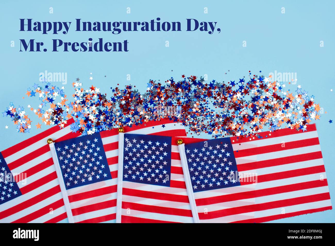 Happy Inauguration Day, Mr.President creative composition with USA