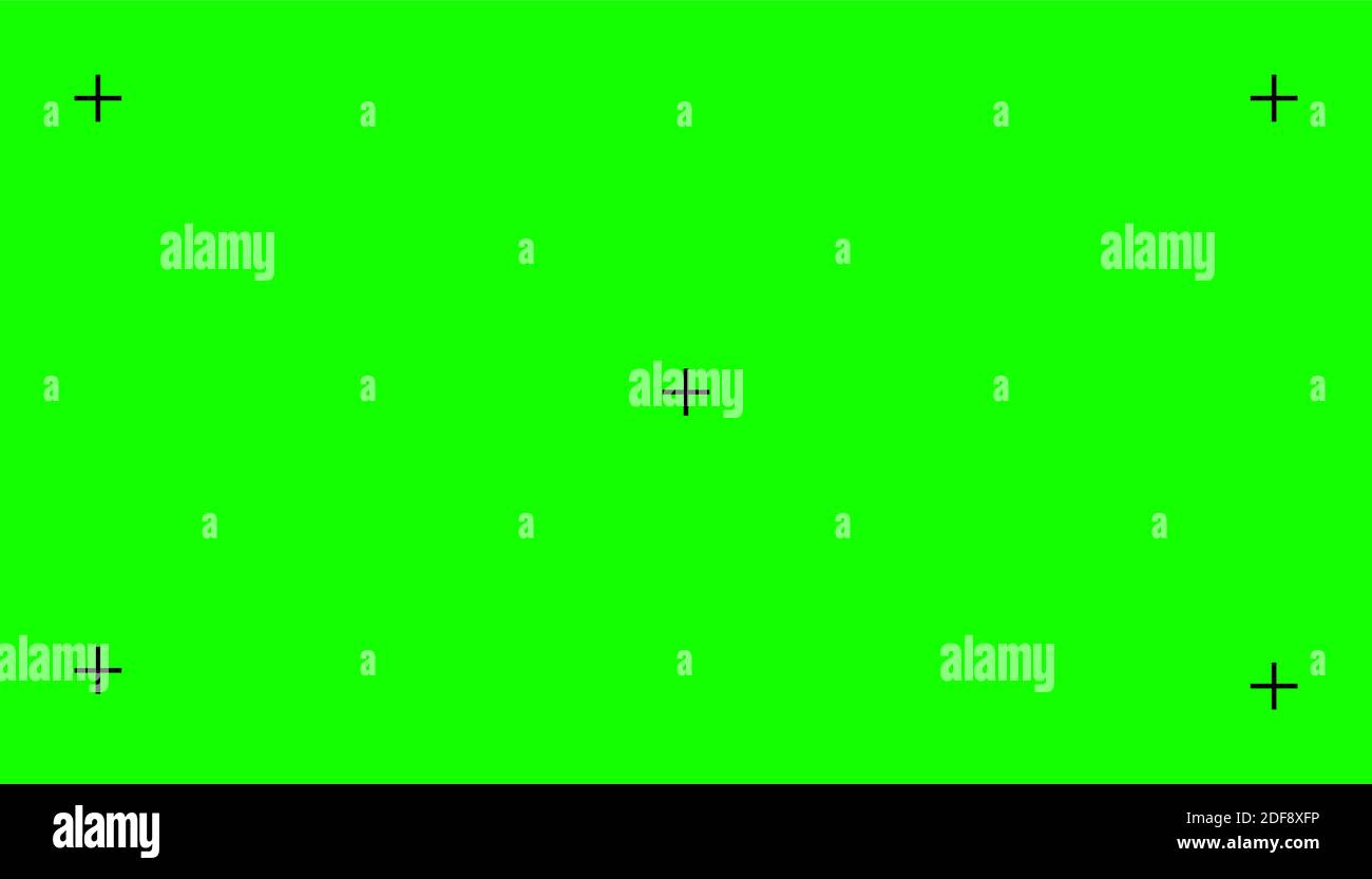 Chroma key, blank green background with motion tracking points. Visual  effects compositing. Screen backdrop template. Vector illustration Stock  Vector Image & Art - Alamy