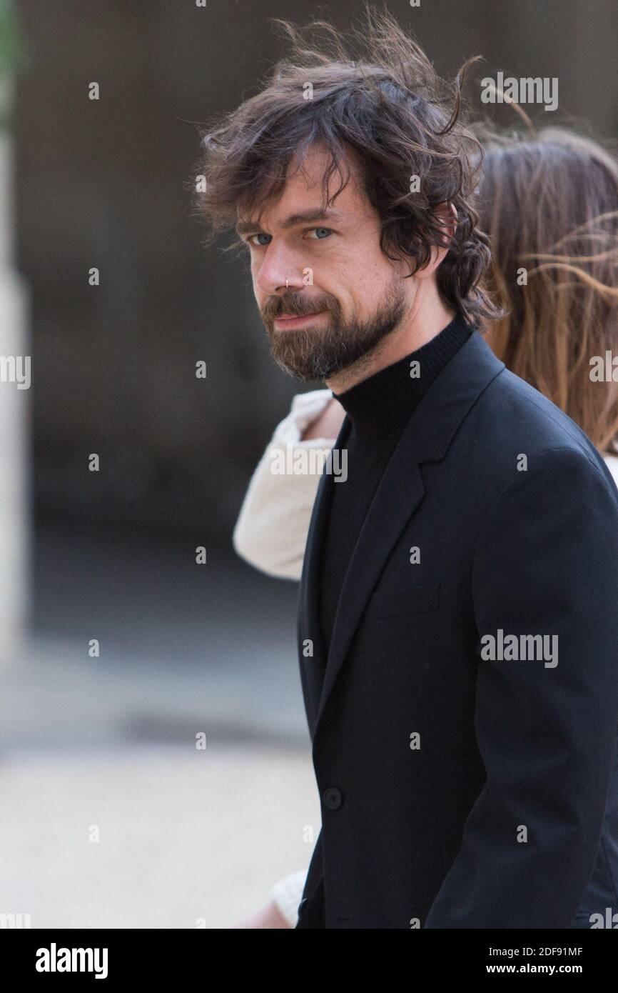 File photo dated June 7, 2019 of Creator and general director Jack Dorsey  prior to a meeting at the Elysee Palace in Paris. Jack Dorsey plans to  donate $1 billion to fight