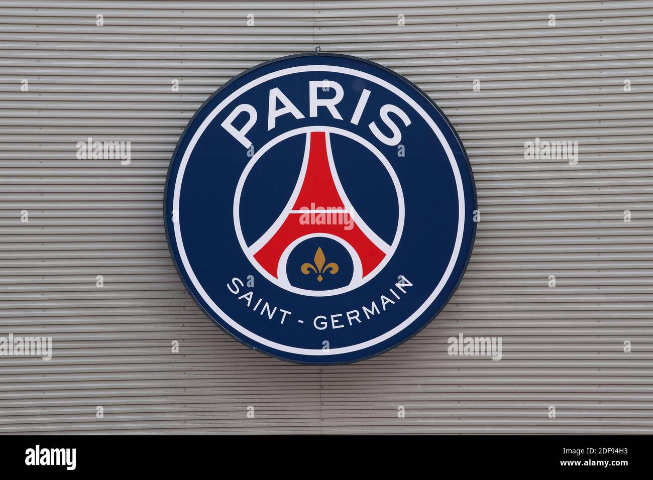 A Shop Sign Of Paris Saint Germain Psg In Paris On April 10 France Photo By David Niviere Abacapress Com Stock Photo Alamy