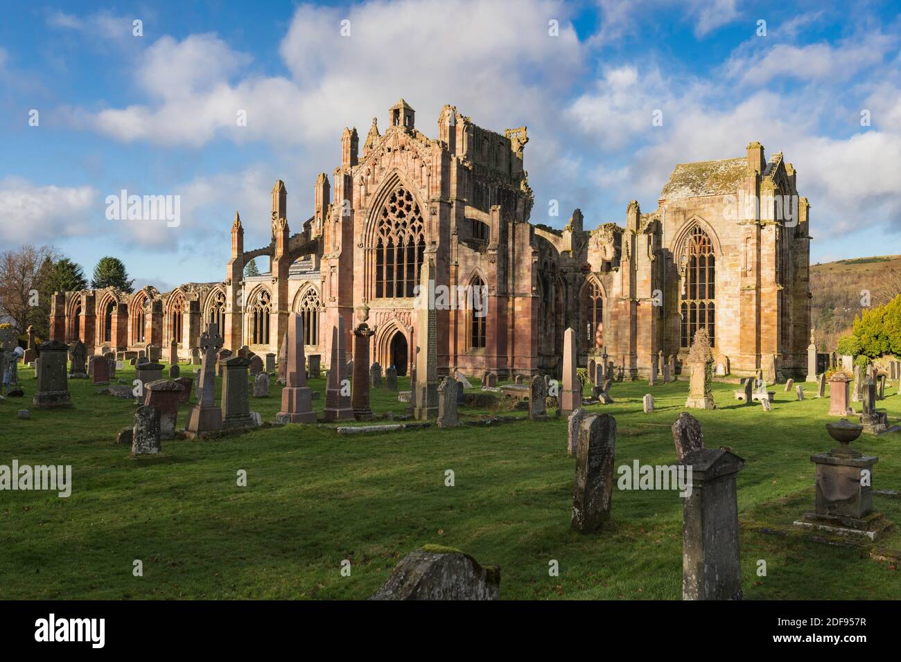 Melrose Abbey, Borders, Scotland Stock Photo