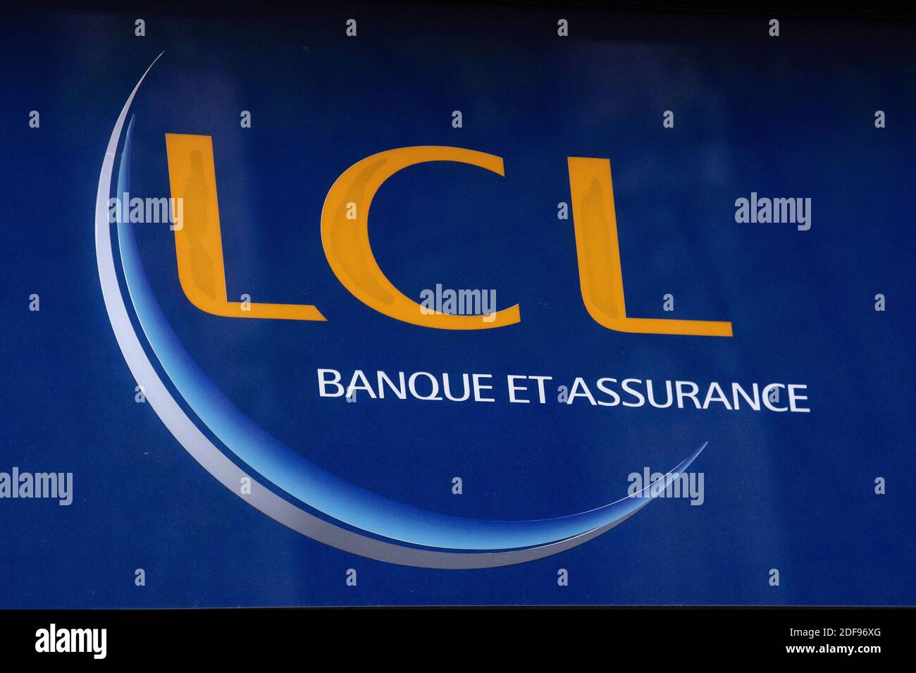 A shop sign of LCL bank ( Le credit lyonnais ) in Paris, on April 12, 2020 in Paris, France.Photo by David Niviere/ABACAPRESS.COM Stock Photo