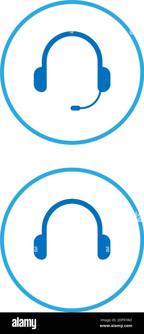 Media player button icon design template Stock Vector