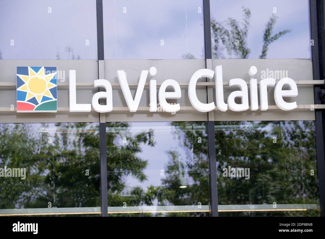 A Shop Sign Of La Vie Claire Bio On April 21 In Paris France Photo By David Niviere Abacapress Com Stock Photo Alamy