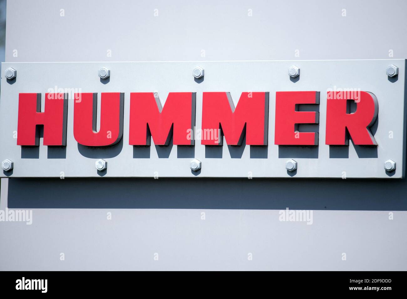 A shop sign of Hummer on April 23, 2020 in Ollainville, France.Photo by David Niviere/ABACAPRESS.COM Stock Photo