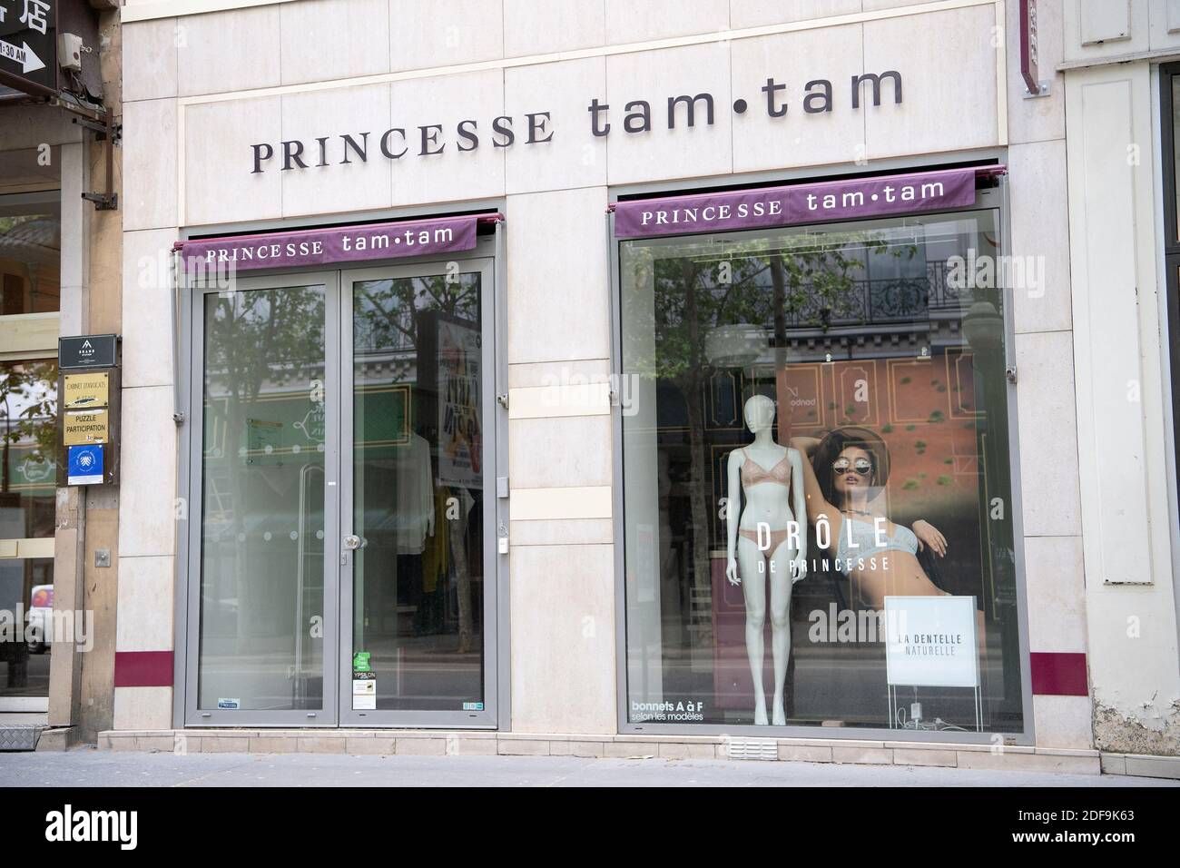 A general view of Princesse Tam Tam store on April 30 2020 in Paris France.Photo by David Niviere ABACAPRESS.COM Stock Photo Alamy