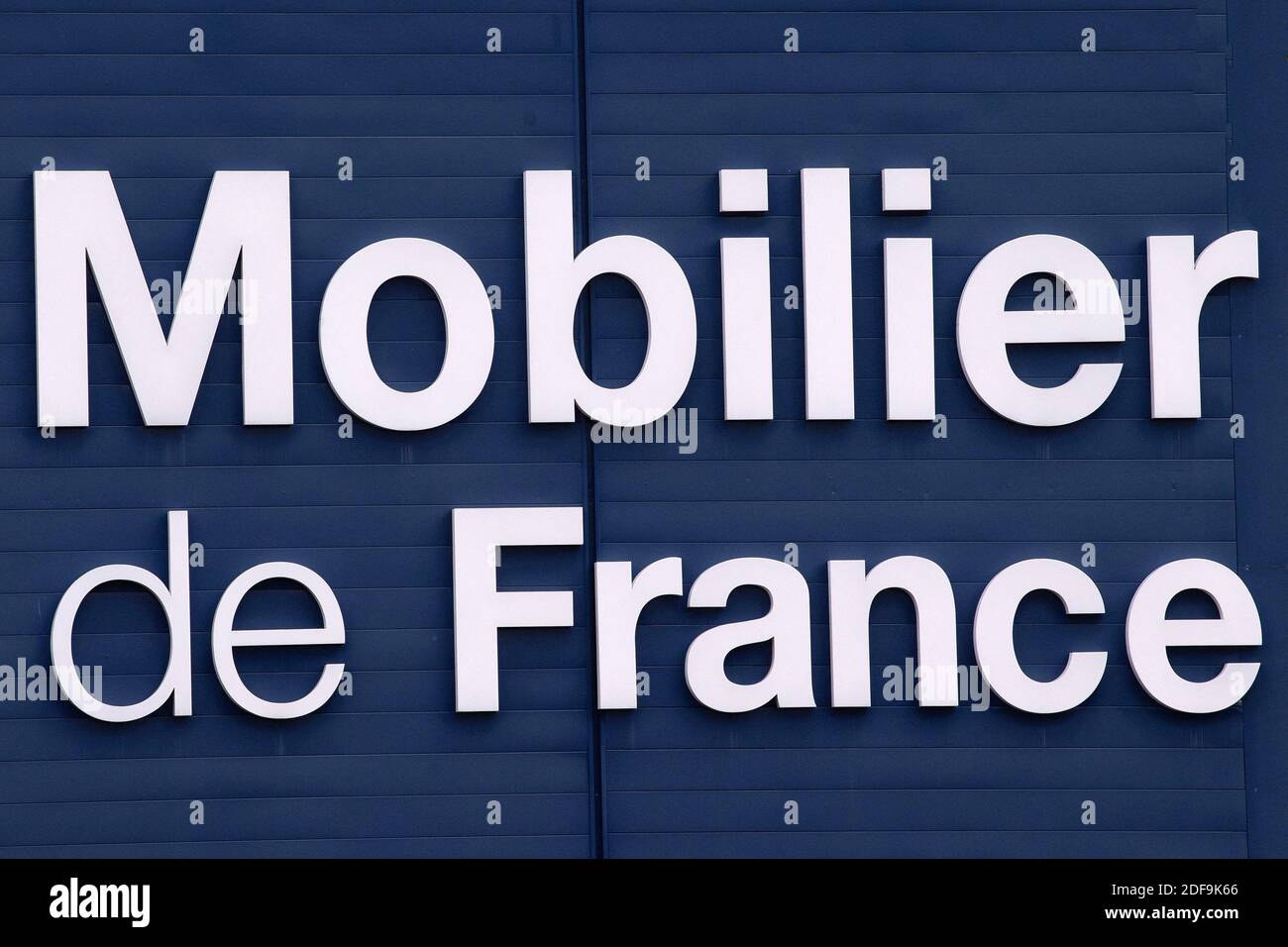 A shop sign of Mobilier de France, on April 30, 2020 in Creteil, France.Photo by David Niviere/ABACAPRESS.COM Stock Photo