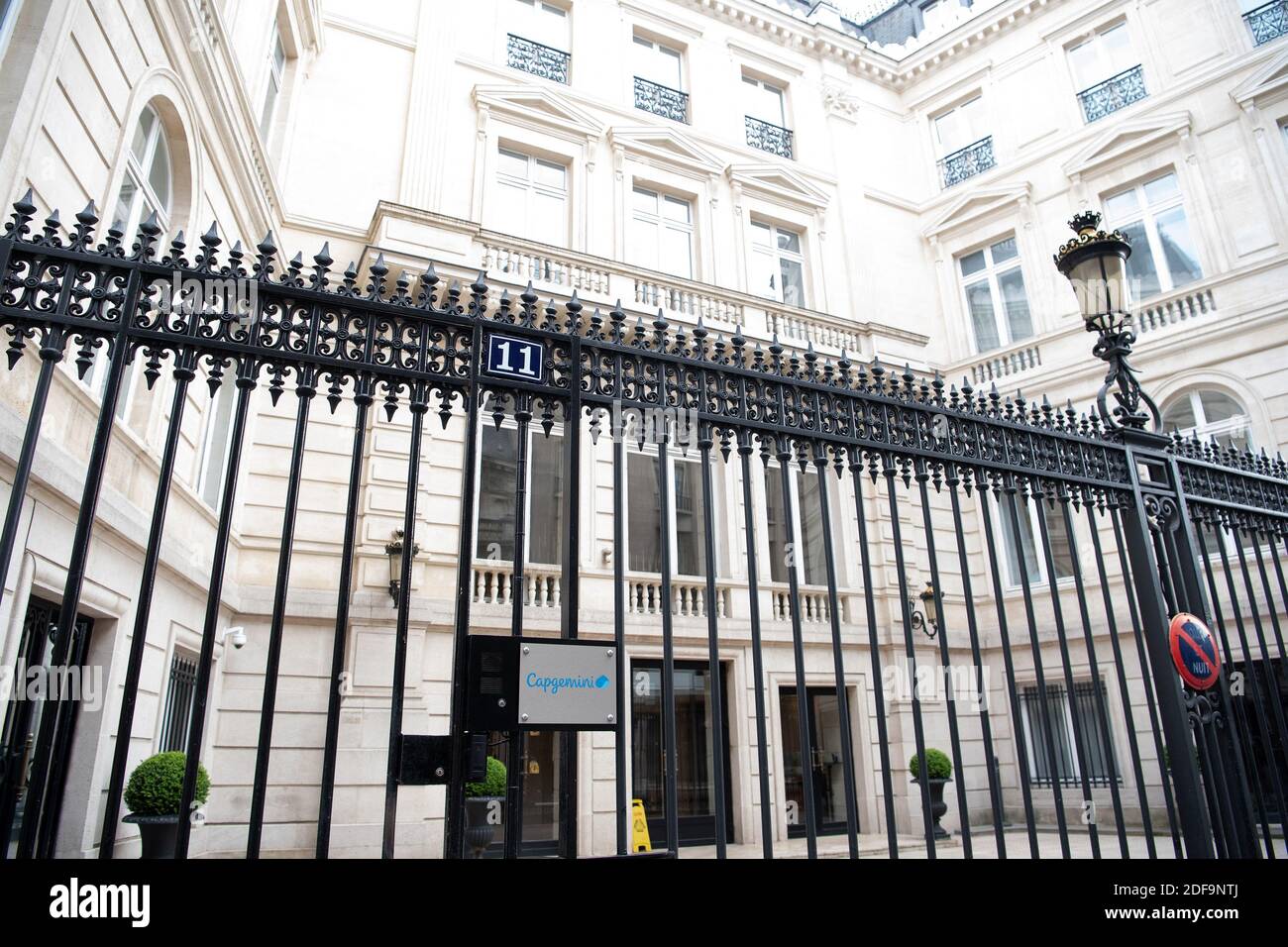 A general view of Capgemini building, on May 04, 2020 in Paris, France