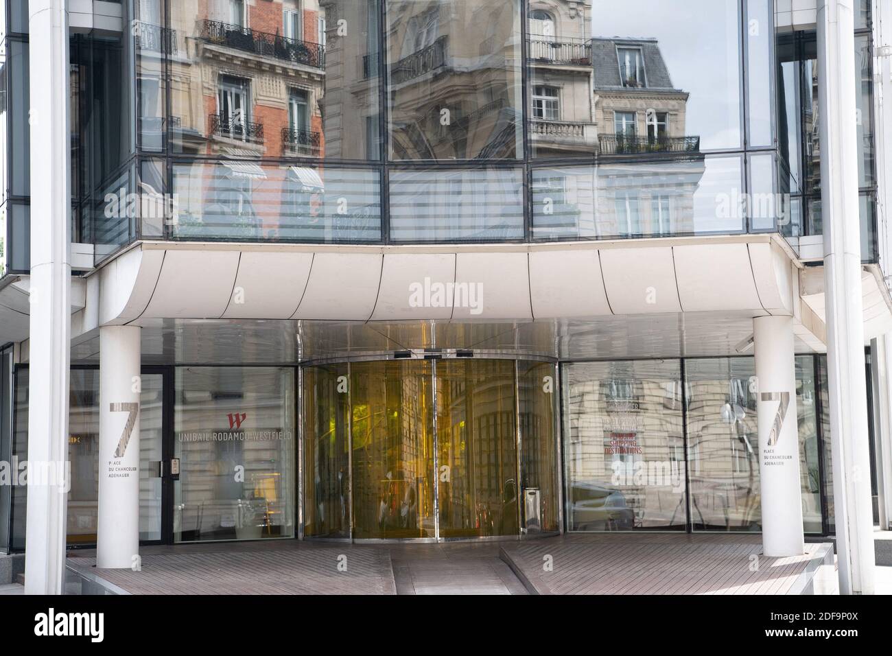 Unibail A general view of Unibail-Rodamco-Westfield building, on May 04, 2020 ...