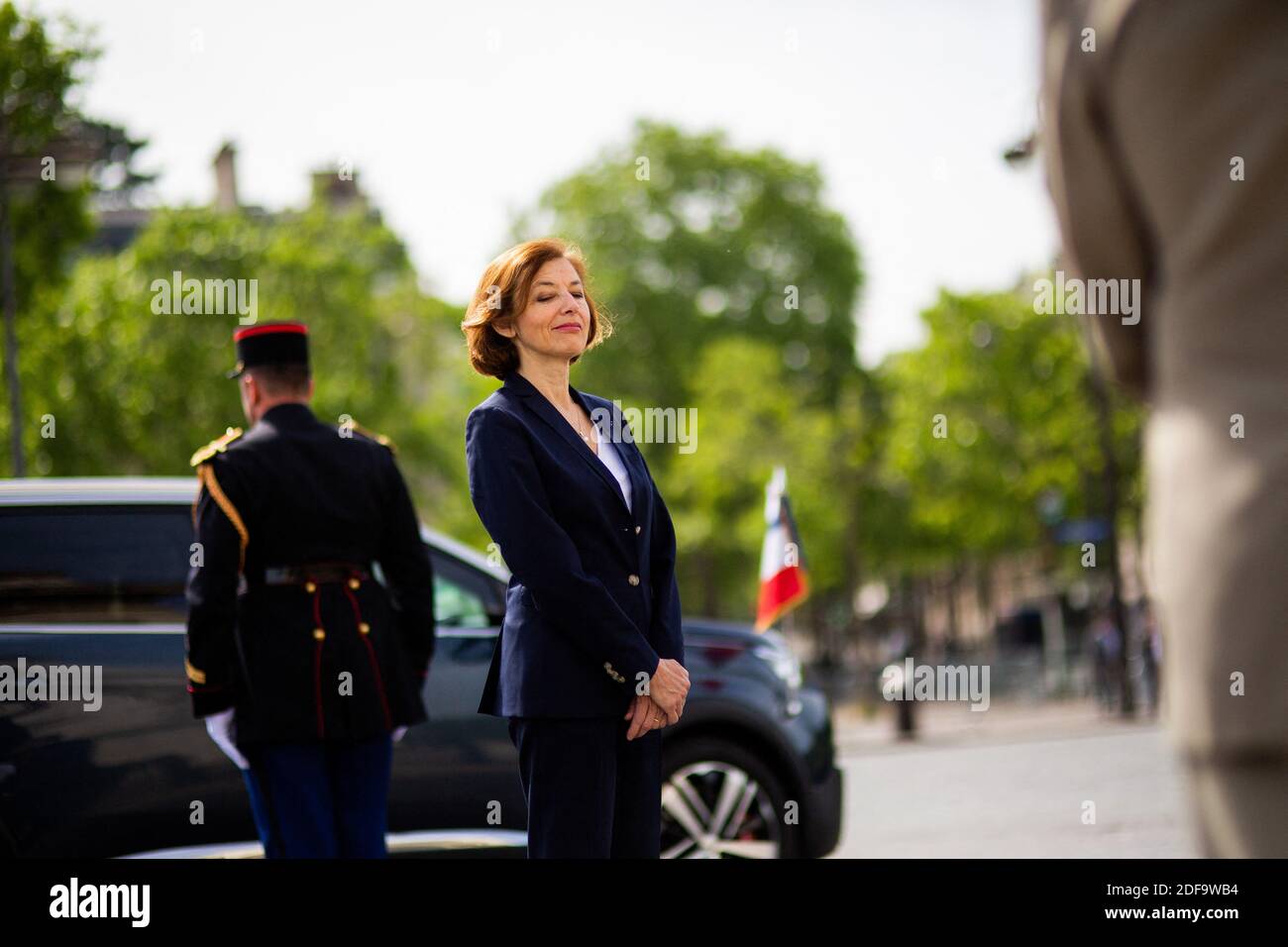 French Defense Minister Florence Parly during the ceremony marking the ...