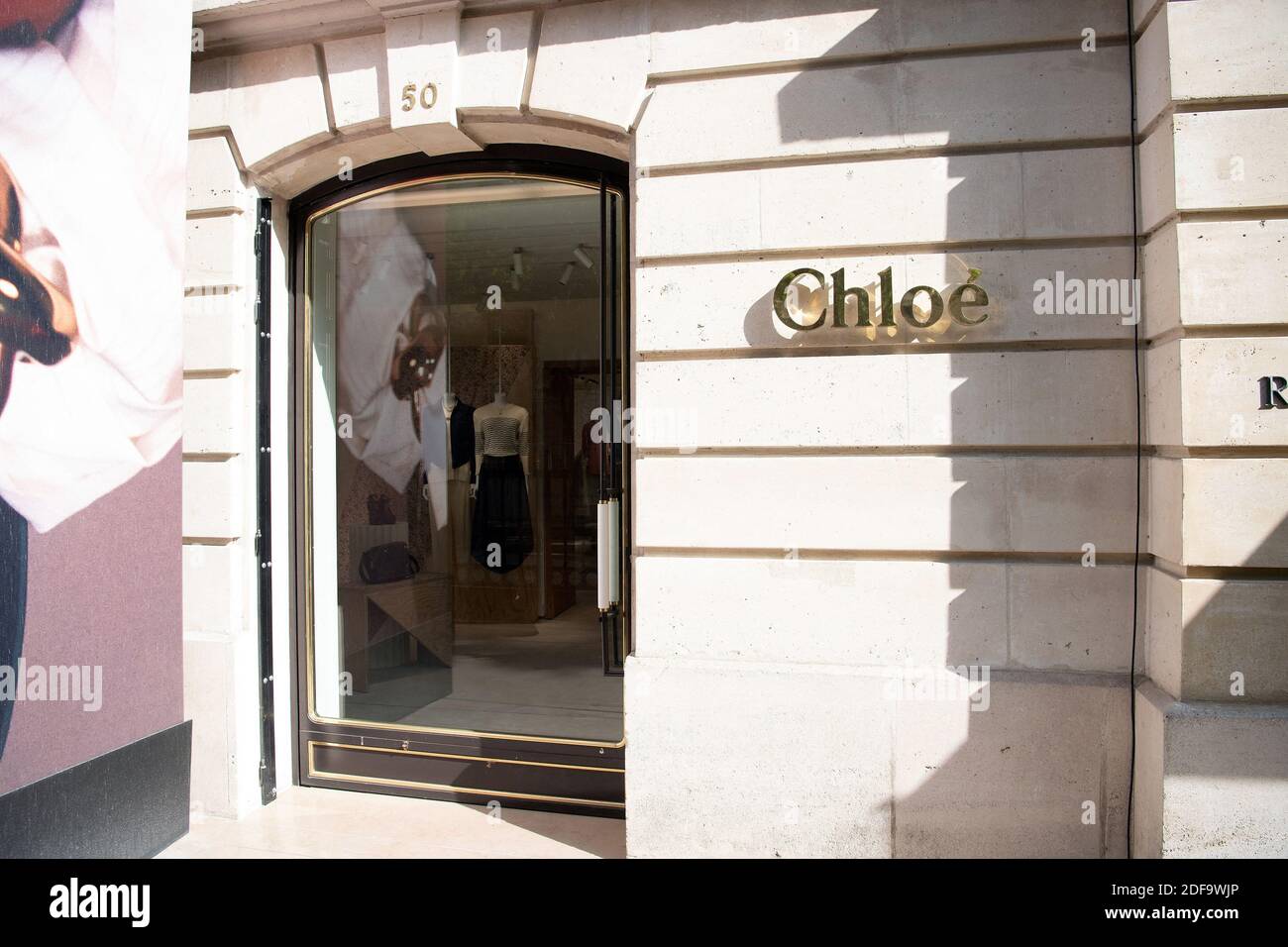 A general view of Chloe store, on May 07, 2020 in Paris France