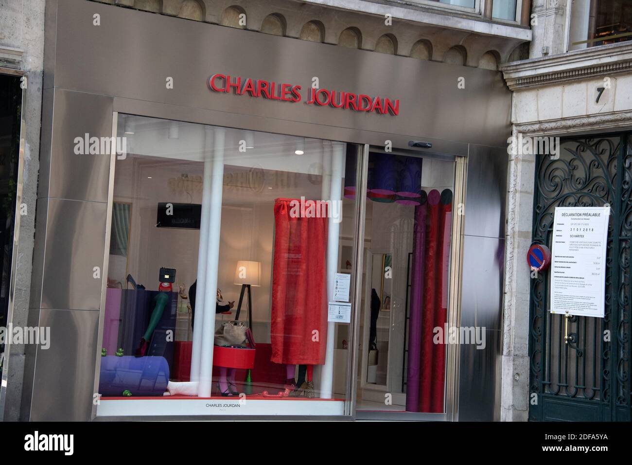 A general view of Charles Jourdan store, on May 16, 2020 in Paris, France.  Photo by David Niviere/ABACAPRESS.COM Stock Photo - Alamy