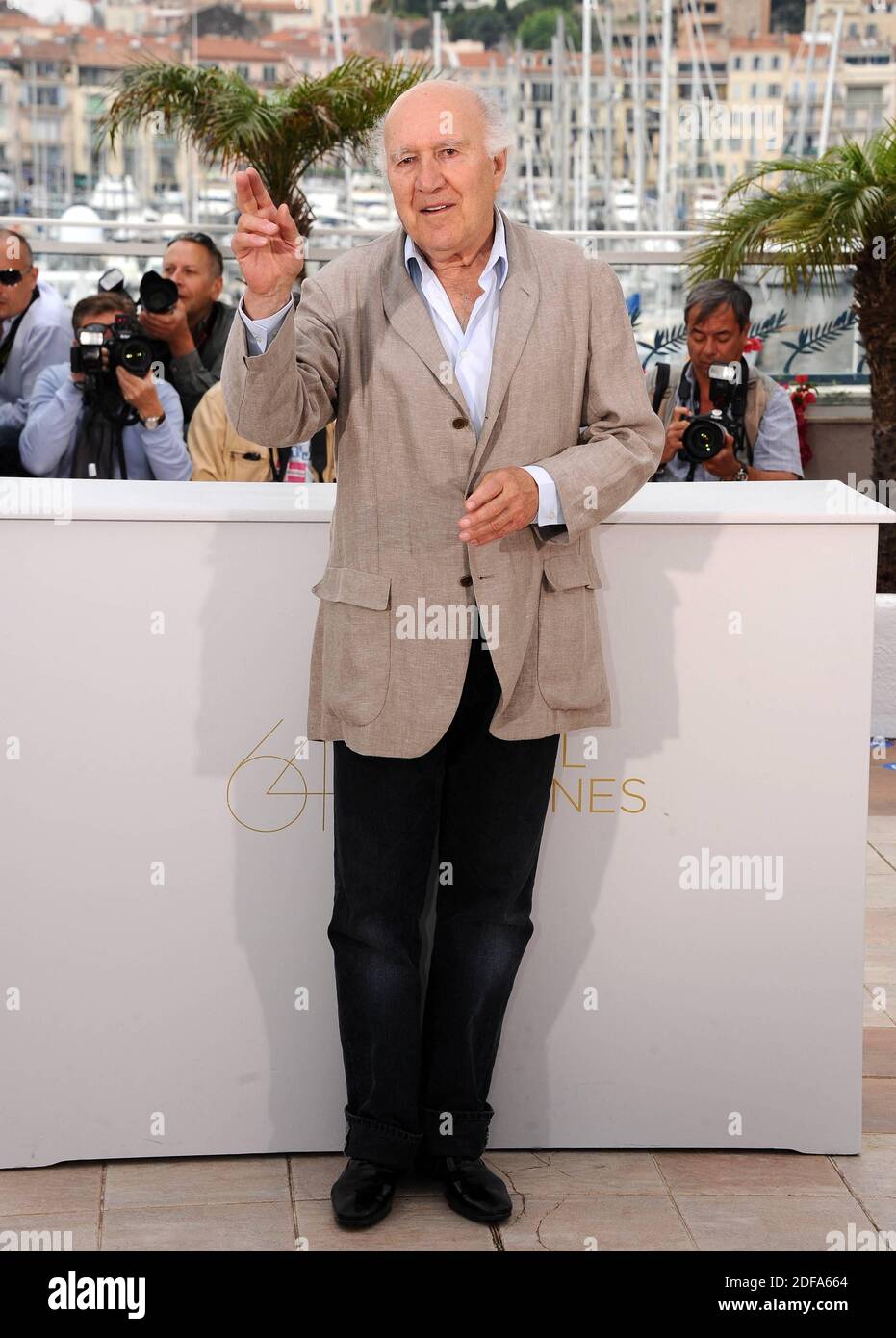 File photo dated May 13, 2011 of Michel Piccoli promoting the film 'Habemus Papam' at the 64th Cannes International Film Festival. Michel Piccoli, one of the most original and versatile French actors of the last half century, has died aged 94, his family said Monday. An arthouse legend, Piccoli starred in a string of films by the Spanish-born great Luis Bunel, including “Belle de Jour” and “The Discreet Charm of the Bourgeoisie”, as well as turning in a typically memorable turn opposite Brigitte Bardot in Jean-Luc Godard’s 1963 classic “Contempt”. Photo by Hahn-Nebinger-Genin/ABACAPRESS.COM Stock Photo