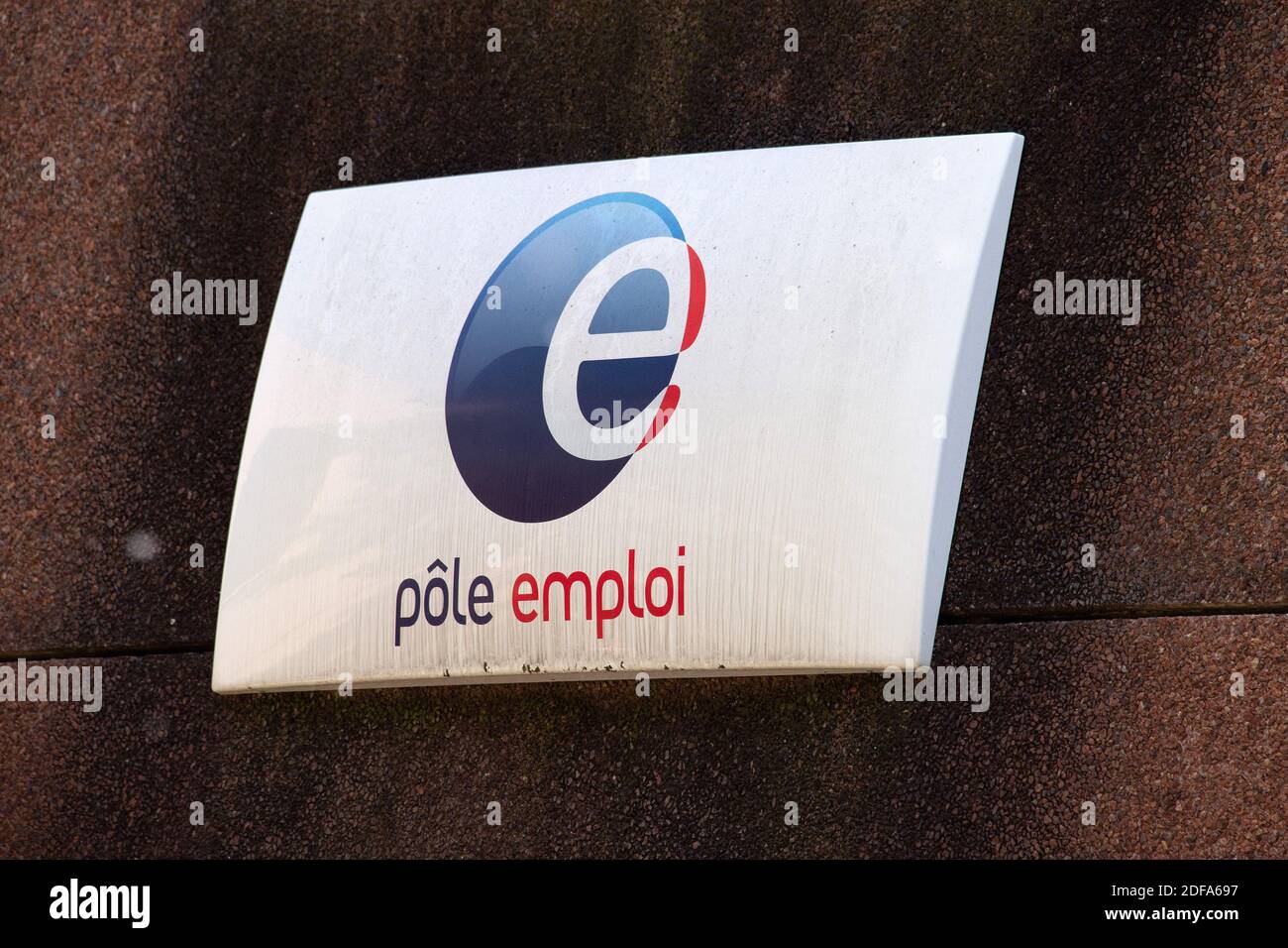 A Shop Sign Of Pole Emploi On May 18 In Creteil France Photo By David Niviere Abacapress Com Stock Photo Alamy