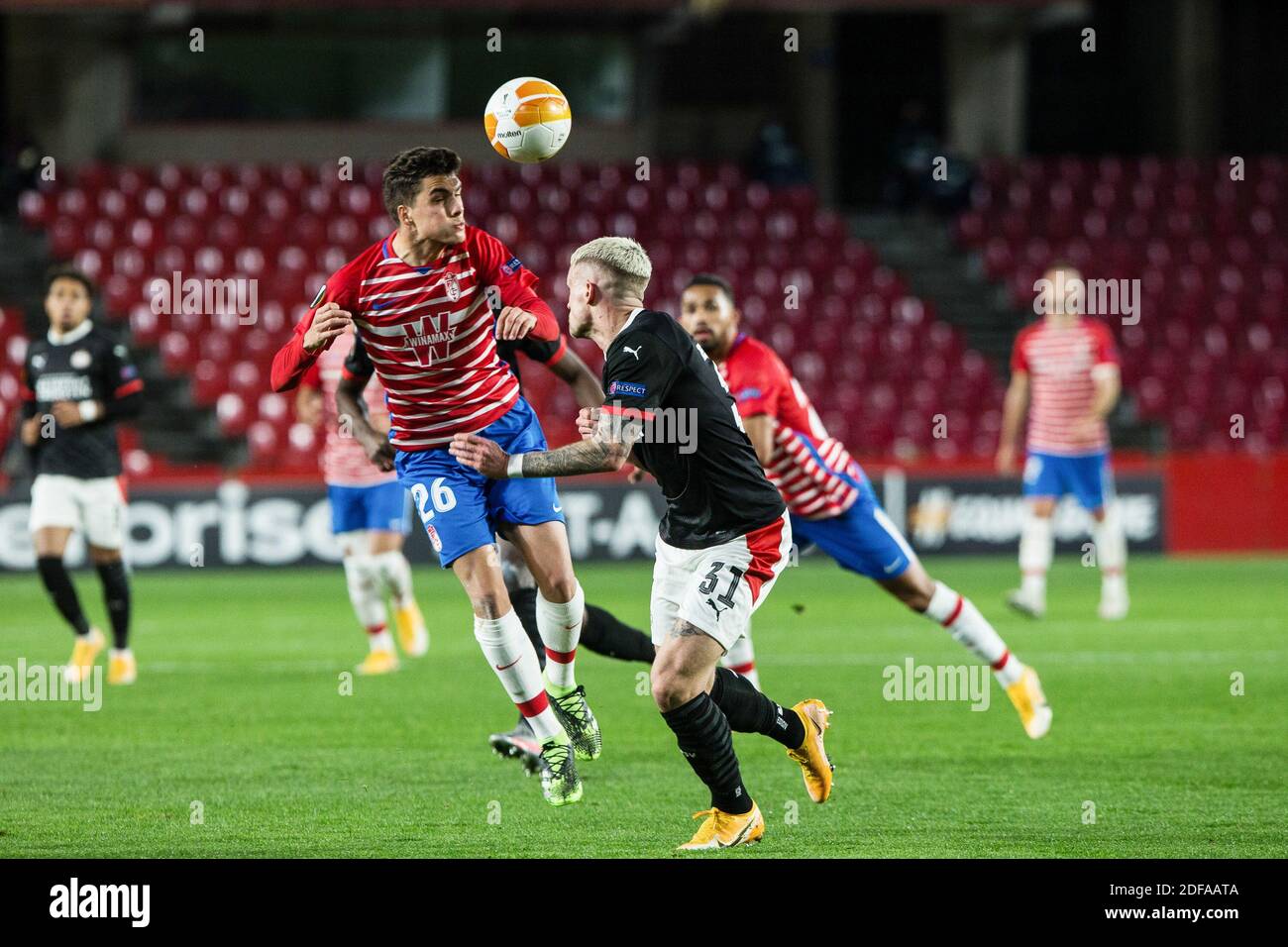 Alberto Soro of Granada and Philipp Max of PSV during the UEFA Europa League, Group E football match between Granada CF and  / LM Stock Photo