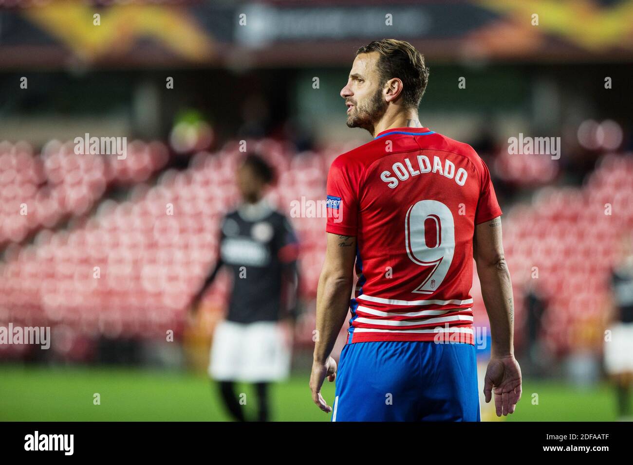 Roberto Soldado of Granada during the UEFA Europa League, Group E football match between Granada CF and PSV on December 3, 2 / LM Stock Photo